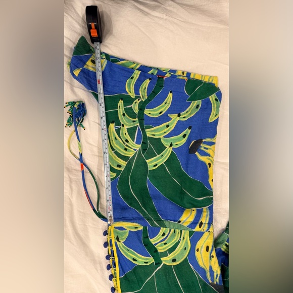 FARM Rio Tropical Banana Leaf Print Romper. Size M - Picture 10 of 10